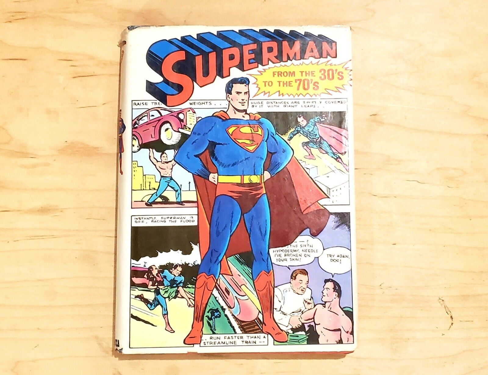 💬 Superman: From the 1930\'s to the 1970s Vintage DC Bonanza (worn dust jacket) 