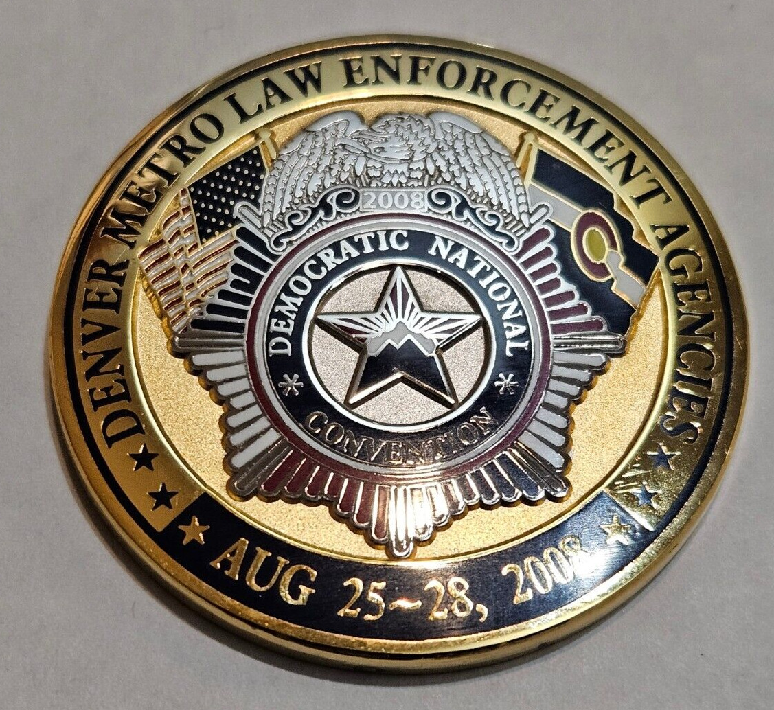 Denver Police DPD Challenge Coin: 2008 Democratic National Convention Obama DNC