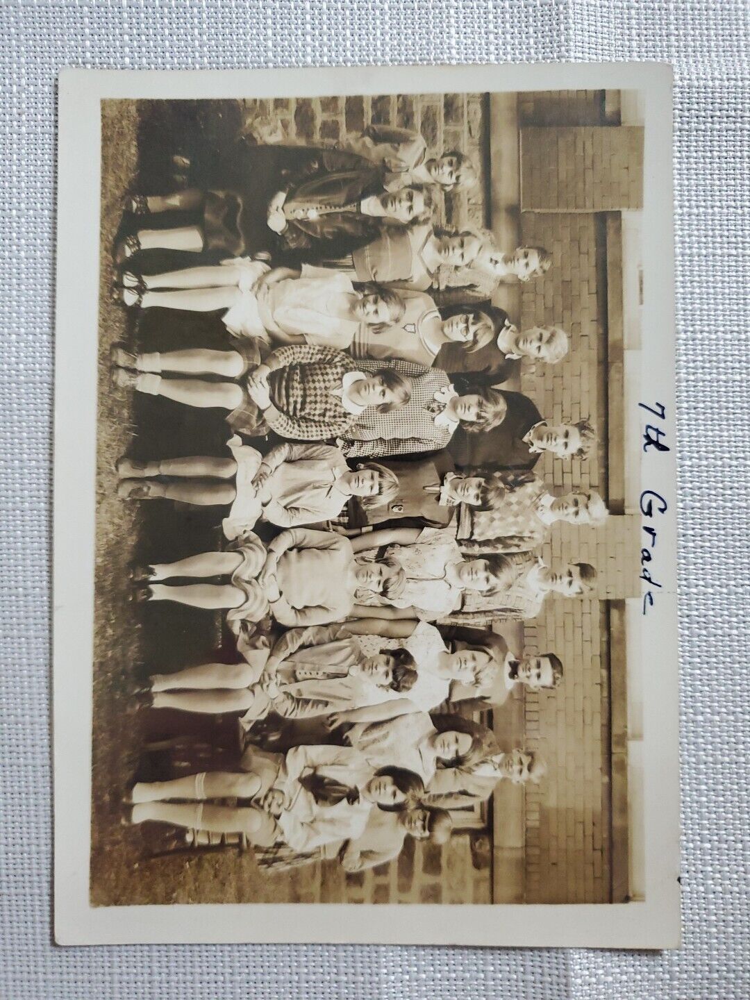  1930 seventh grade class photo Alliance Ohio A29A