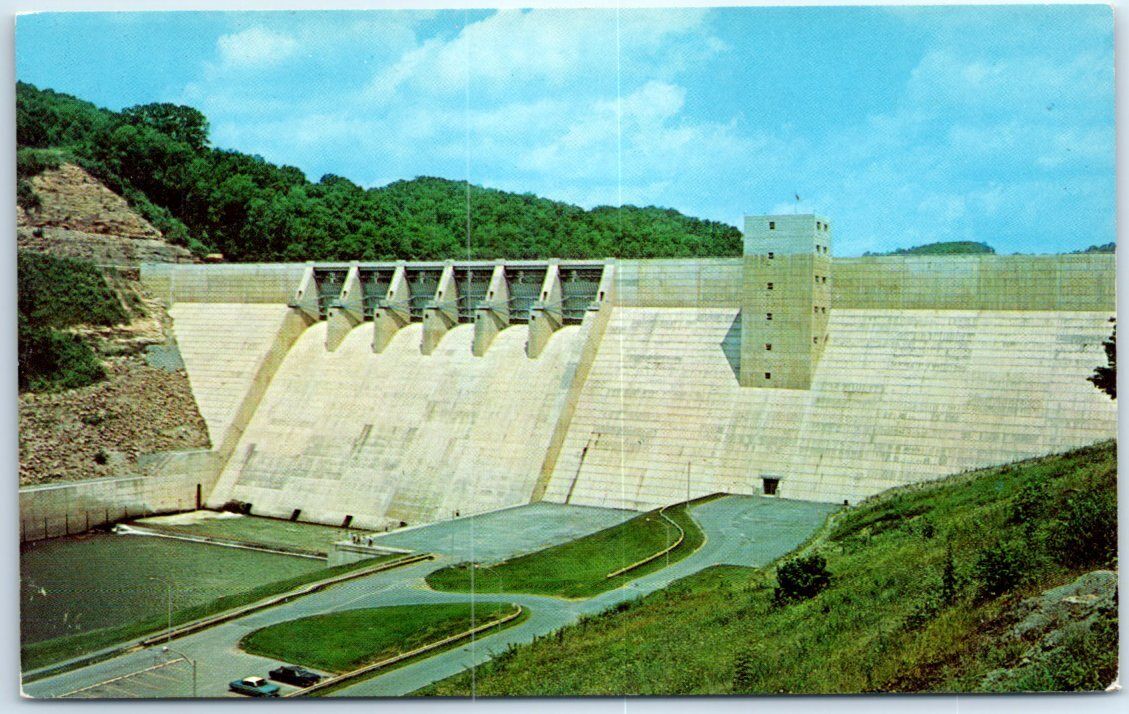 Postcard - Sutton Dam - Sutton, West Virginia
