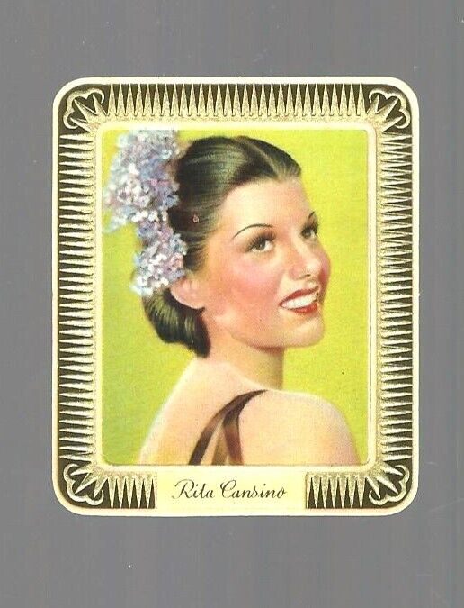 1936 AURELIA SULTAN FILM STARS  #113  RITA (HAYWORTH) CASINO  NM/MT   KEY CARD