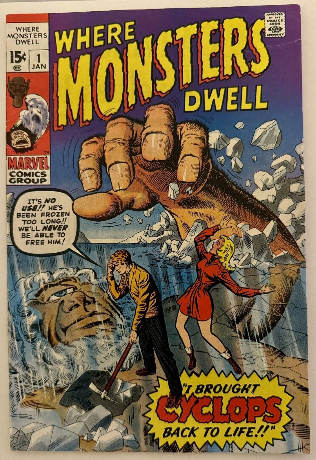 Where Monsters Dwell #1 Marvel 1970 NM- 9.2