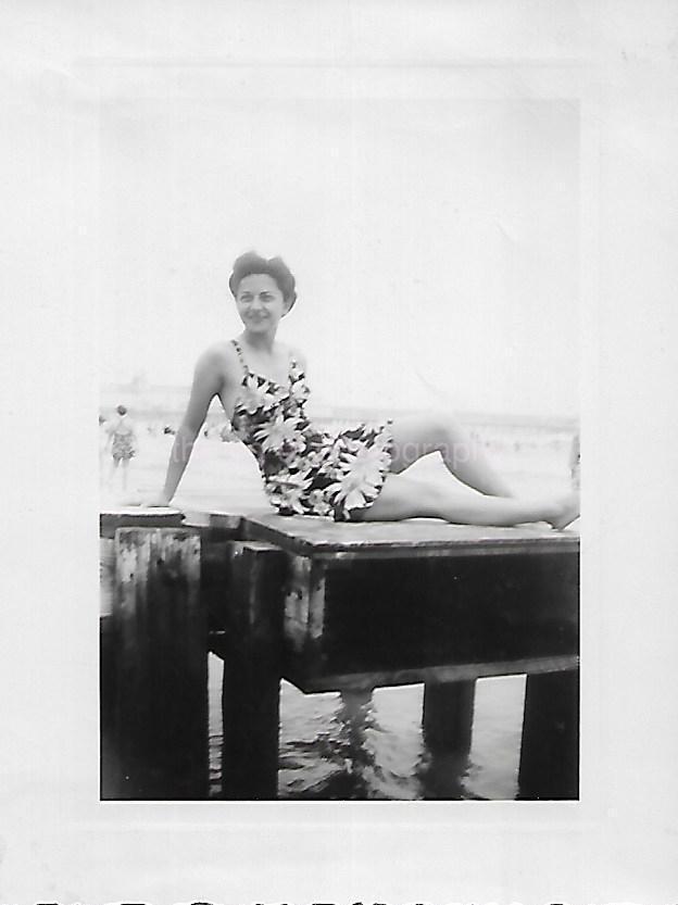 AS SHE WAS Vintage FOUND PHOTOGRAPH bw WOMAN Snapshot ORIGINAL 32 48 G