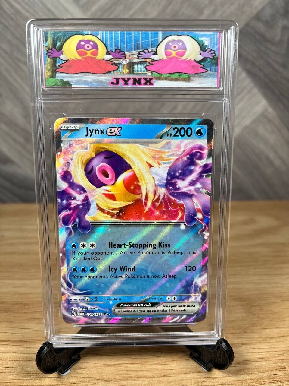 Jynx Ex 124/165 Holo Double Rare Pokemon Card Presented in A Grading Slab NM/M