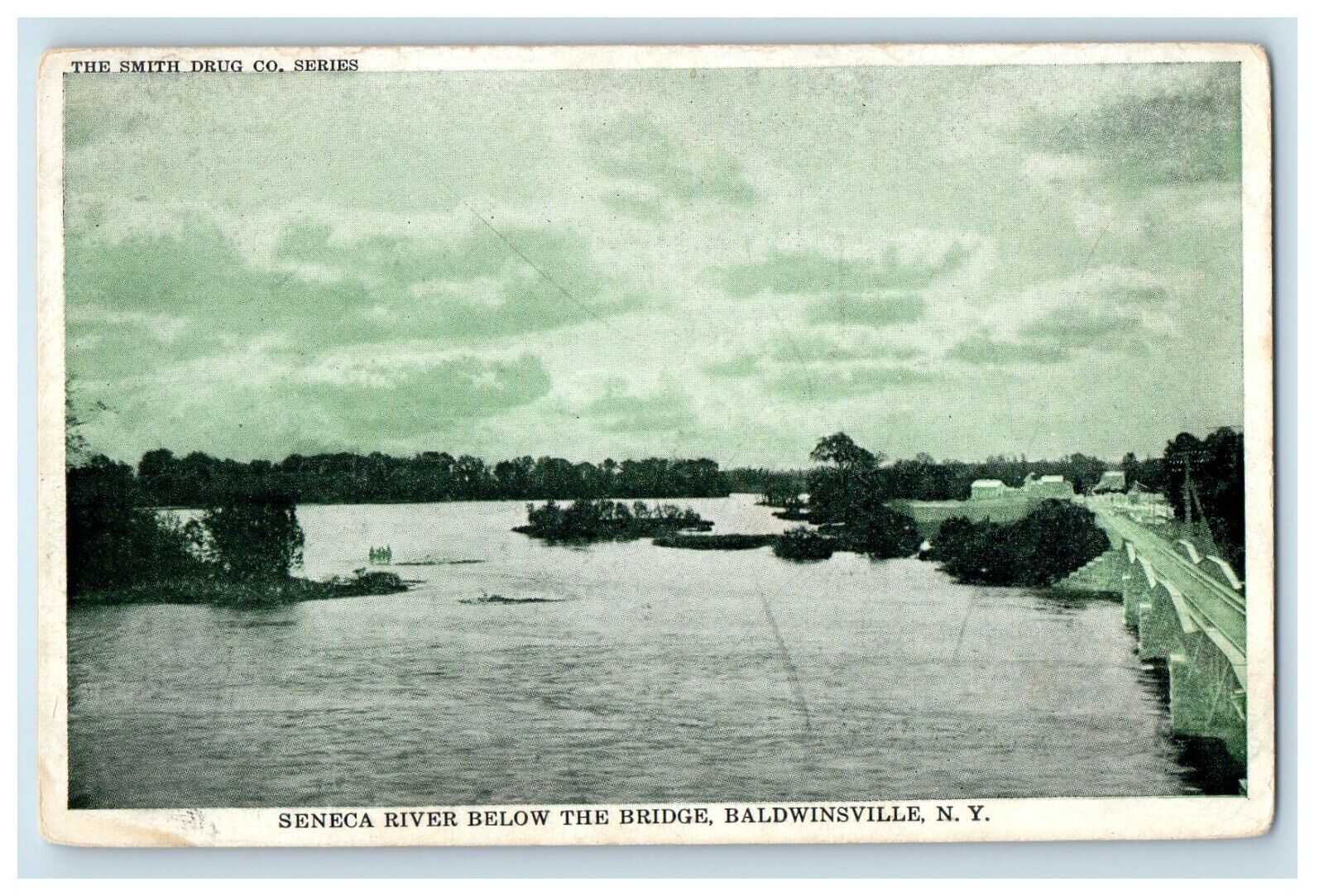 c1910\'s Seneca River Below The Bridge Baldwinsville New York NY Antique Postcard
