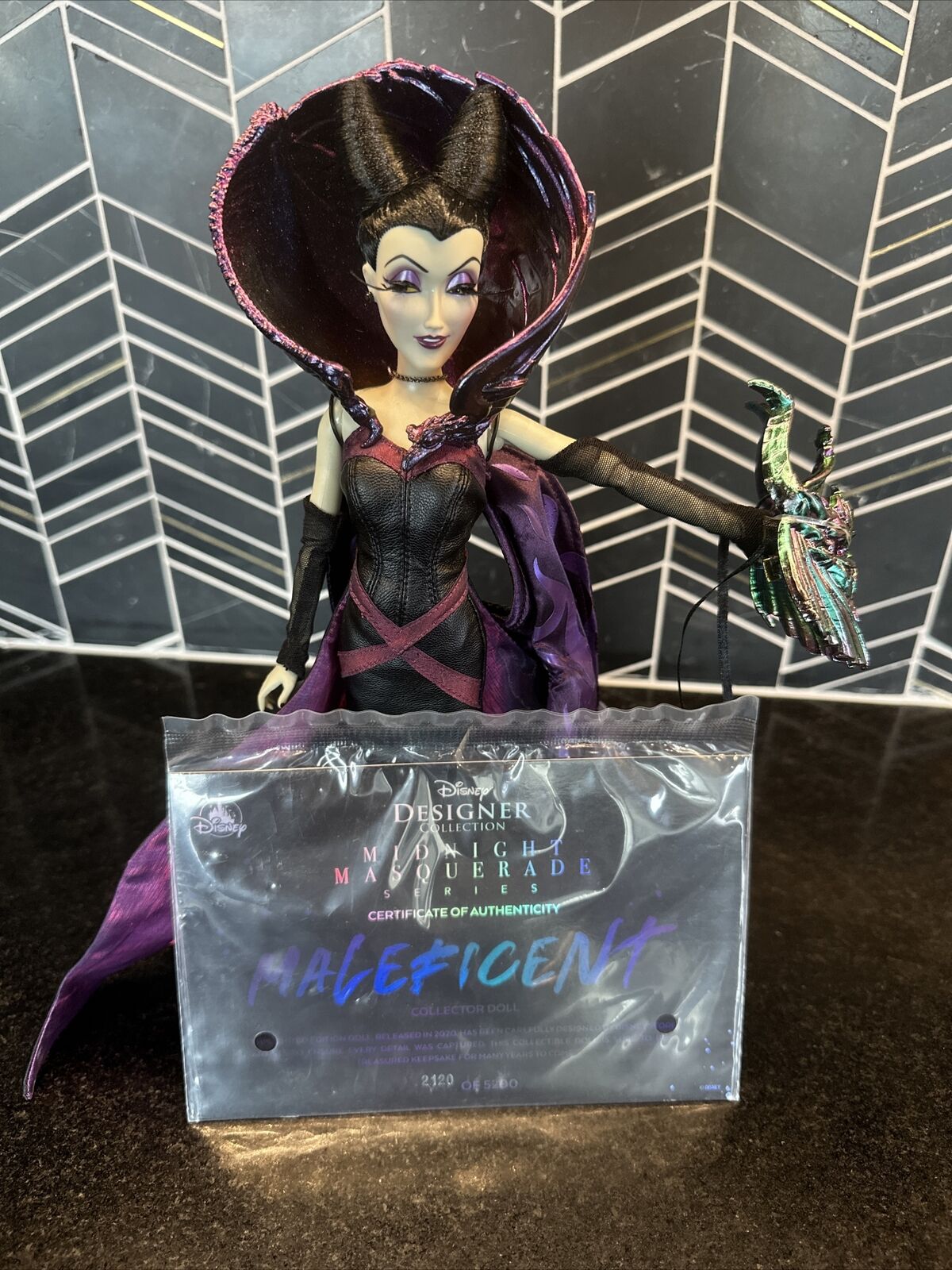 Maleficent Midnight Masquerade Disney Designer Doll Limited Edition CoA