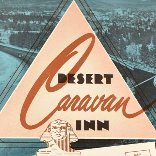 1950s Desert Caravan Inn Motor Hotel Restaurant Menu Sunset Highway Spokane WA