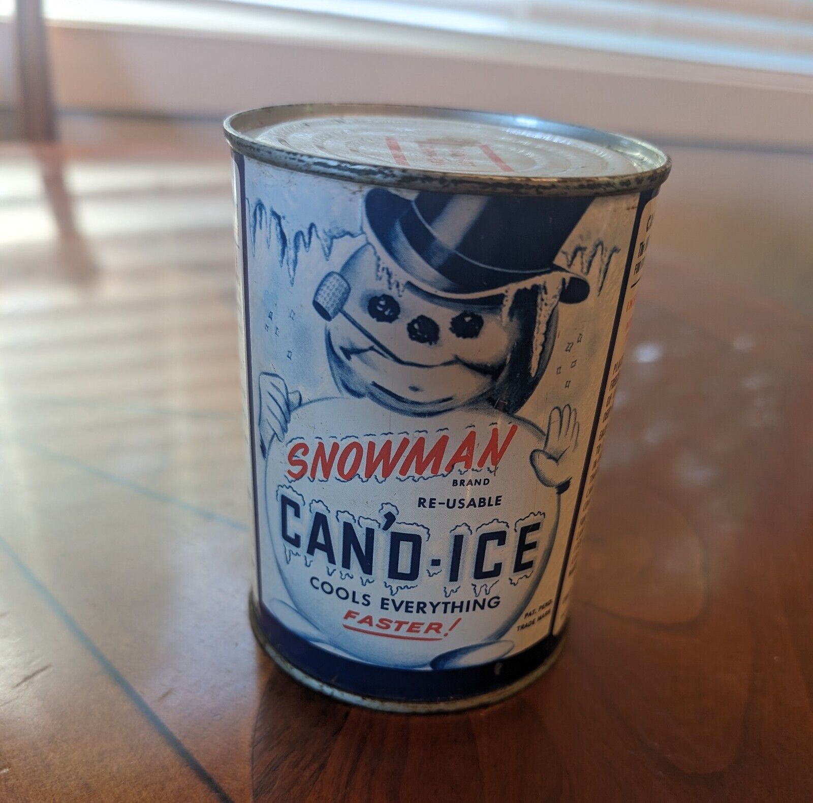 Snowman Cand Ice full metal can 