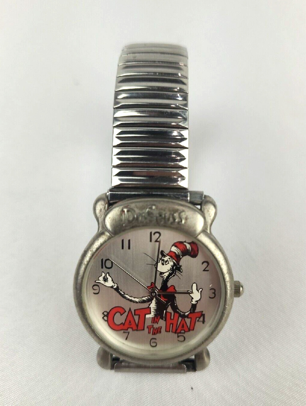 1997 Dr. Seuss Authentic Tic Tocking Time Tickers Cat In The Hat Watch working