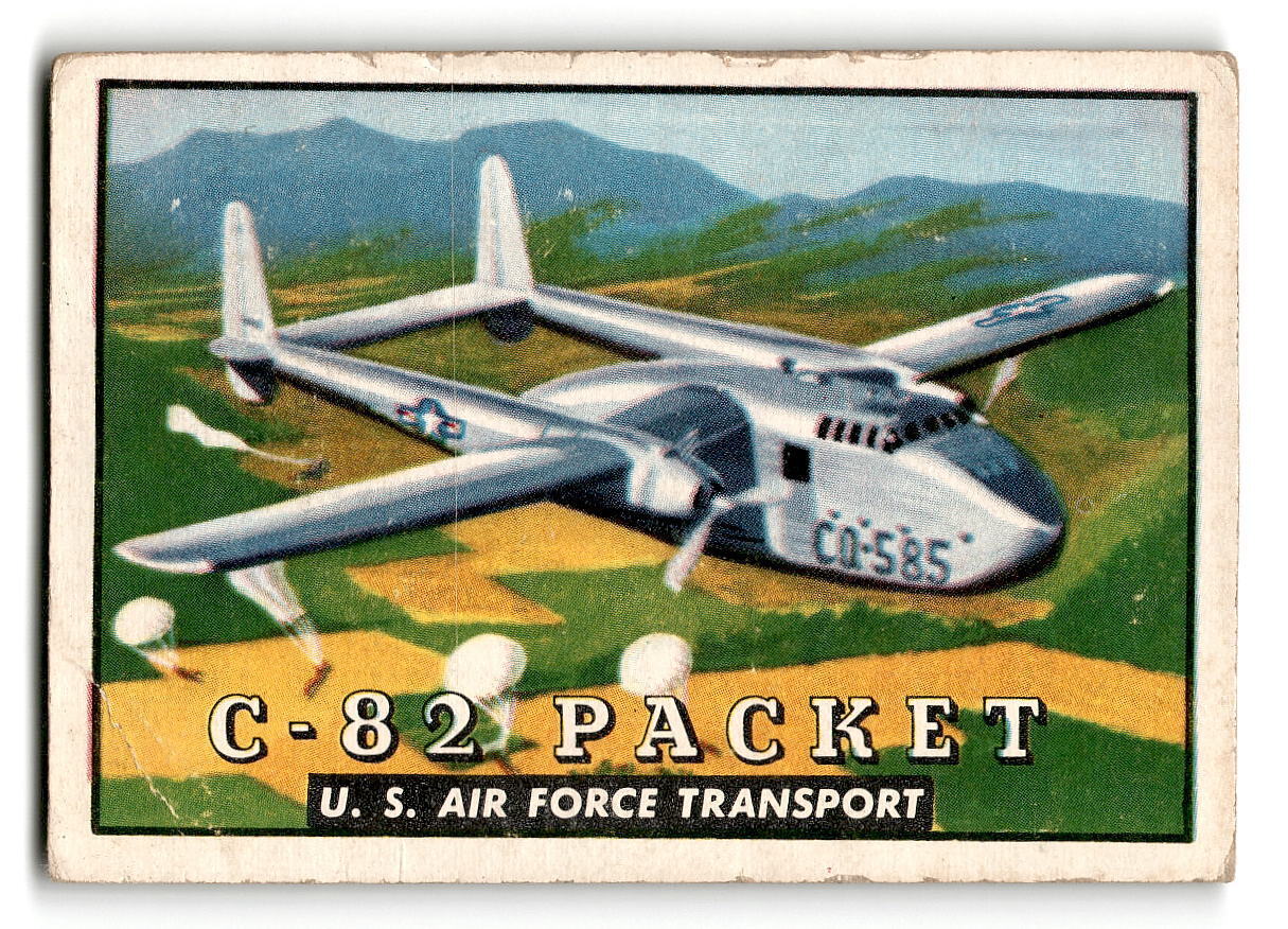 1952 Topps Wings #40 C-82 Packet U.S. Air Force Transport