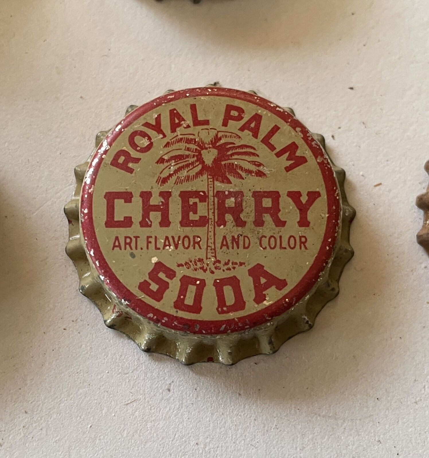 SODA cap crown ROYAL PALM cherry can flat bottle top acl cone cork Coca Cola FL