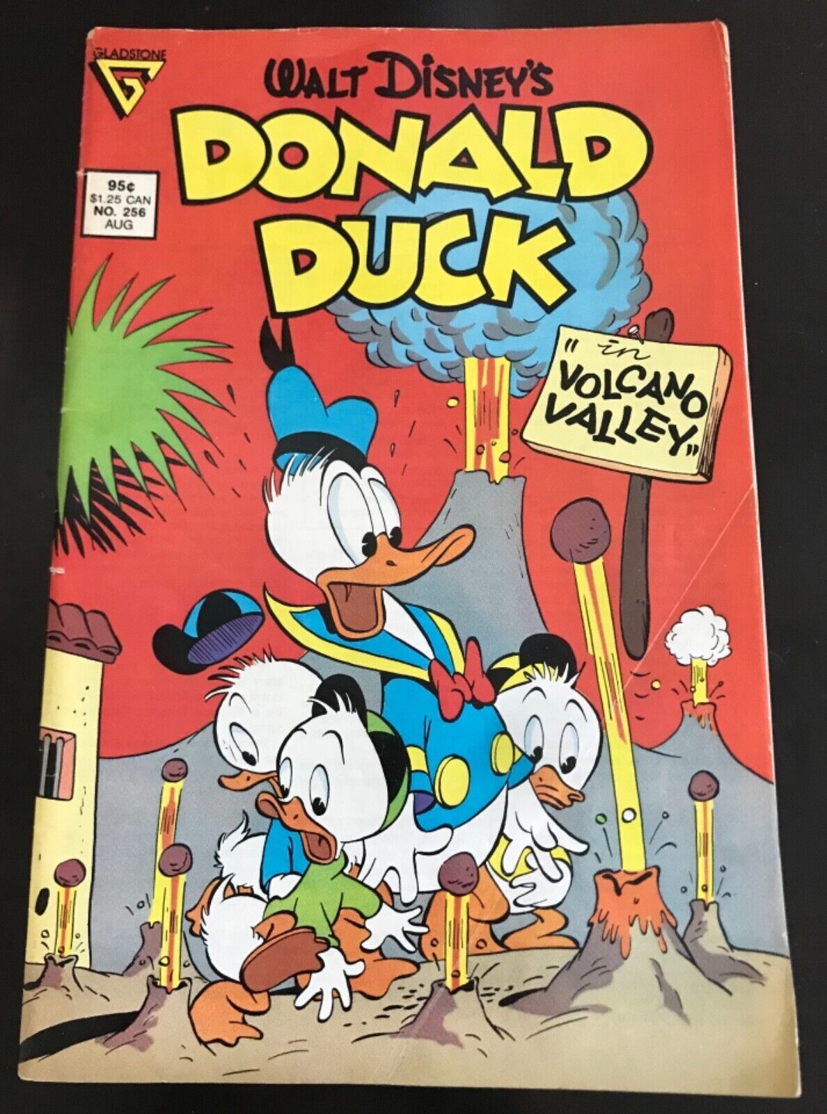 Vintage Walt Disney Comic 1987 Donald Duck in Volcano Valley #256 VGC Copper Age