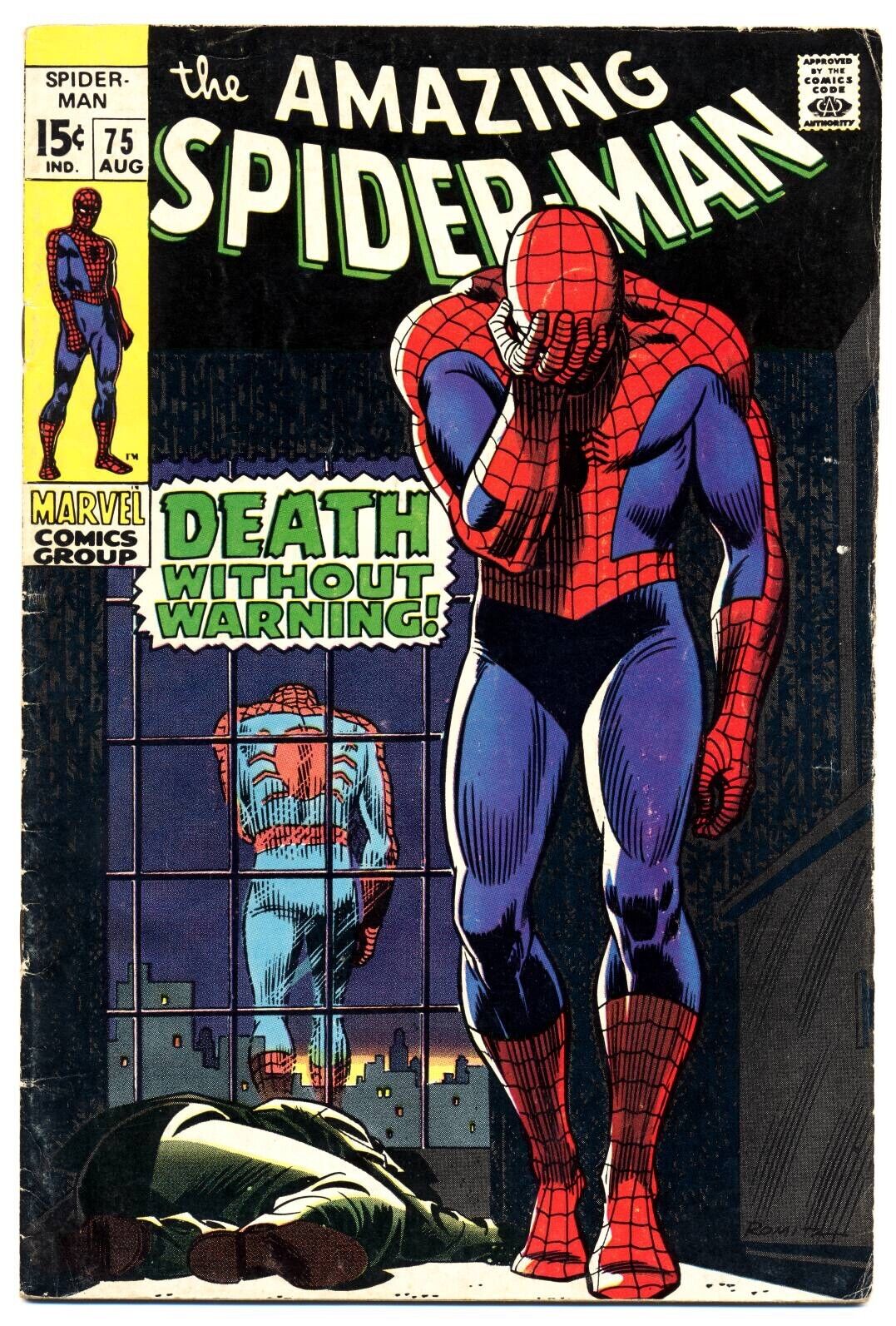 AMAZING SPIDER-MAN #75 G/VG, Stan Lee, John Romita, Marvel Comics 1969