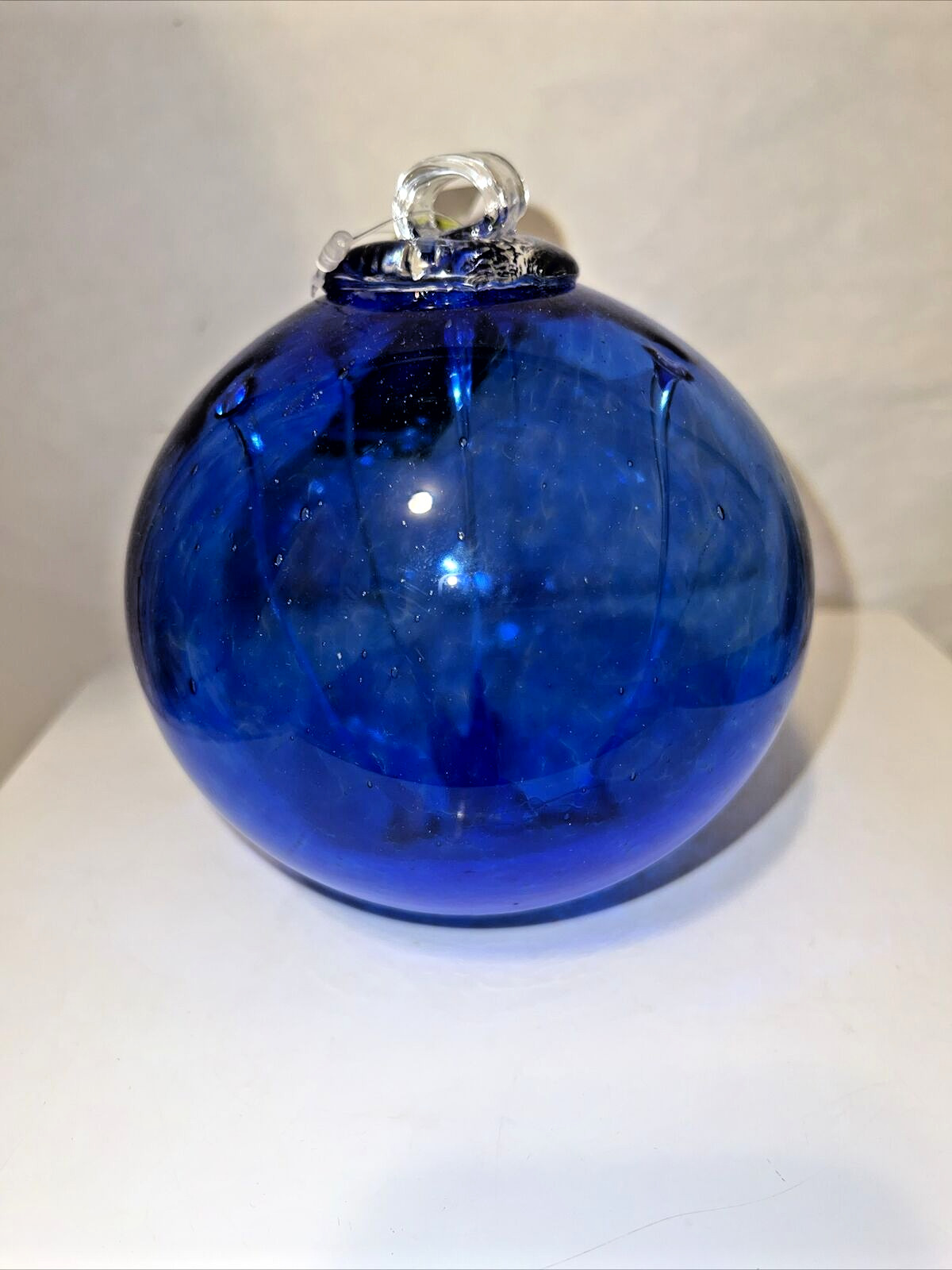 Kitras Art Glass Witch Ball  Friendship Blue 5\