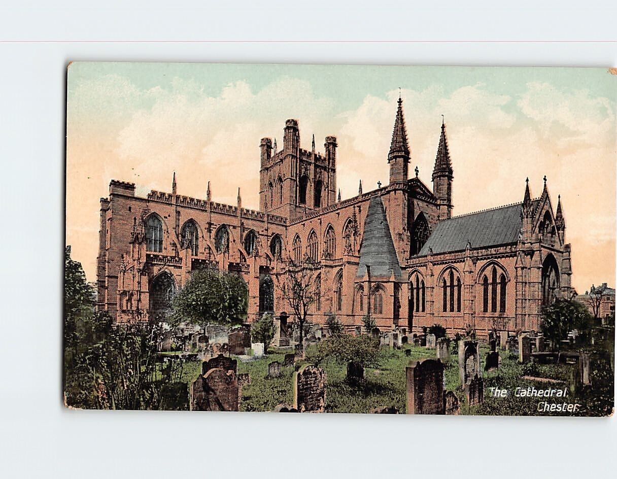 Postcard The Cathedral Chester England