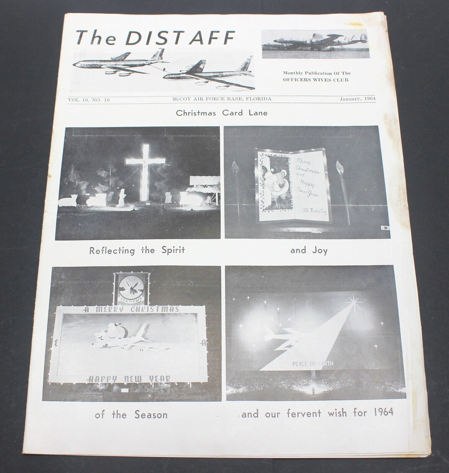 The Distaff McCoy Air Force Base Orlando FL Wives Club Newsletter Jan 1964