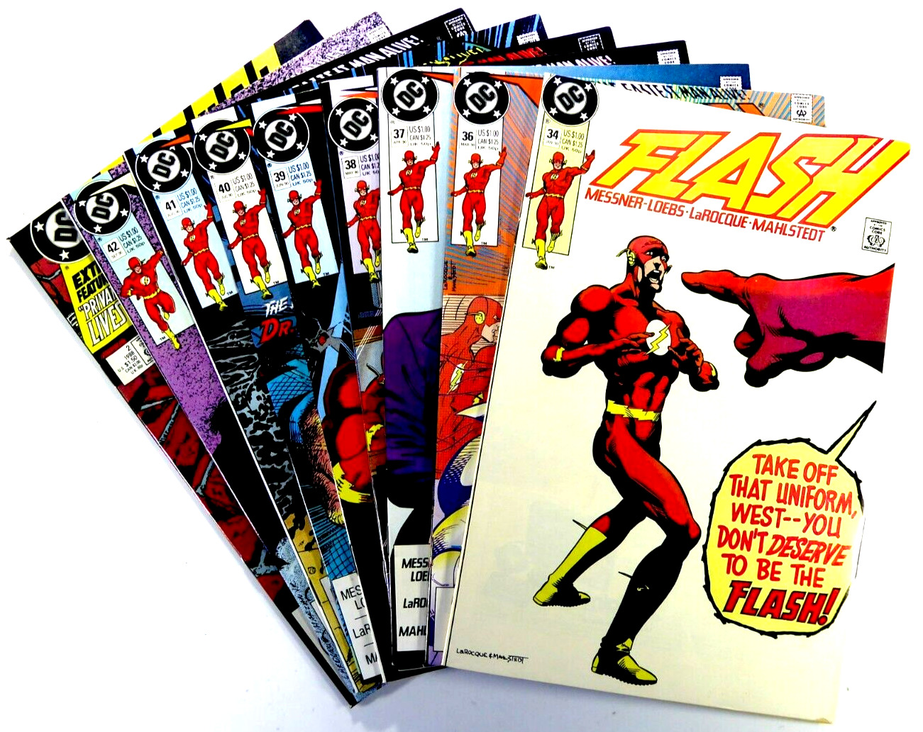 DC Comics FLASH (1990) #34 36 37 38 39 40 41 42 +Ann 2 VF/NM to NM Ships FREE