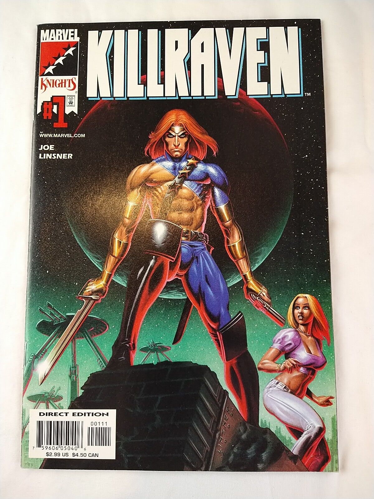 Killraven #1 (2001 Marvel Comics) Joe Linsner Cover Art One-Shot Marvel Knights