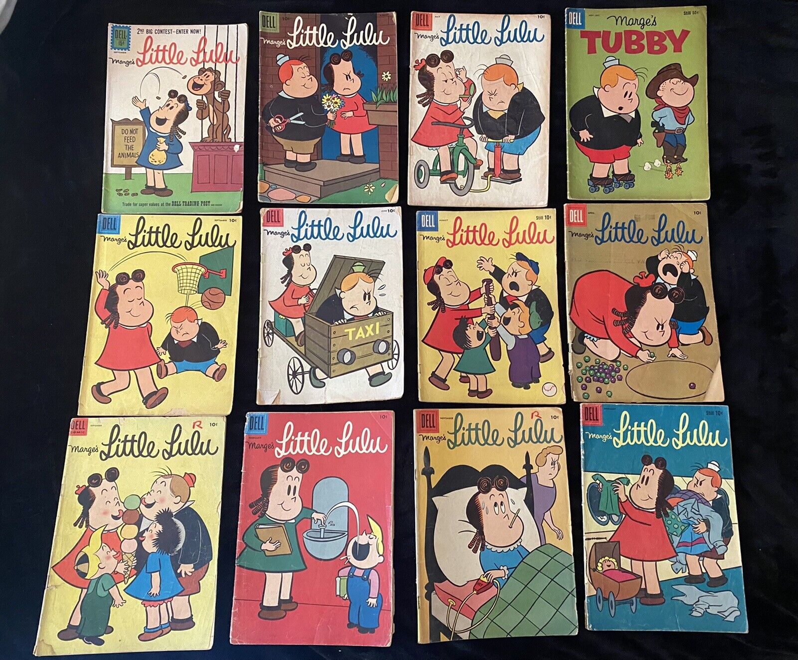 GOLDEN AGE LOT OF 35 COMICS DELL Little Lulu Tubby Woody Beetle Bailey Tom Jerry