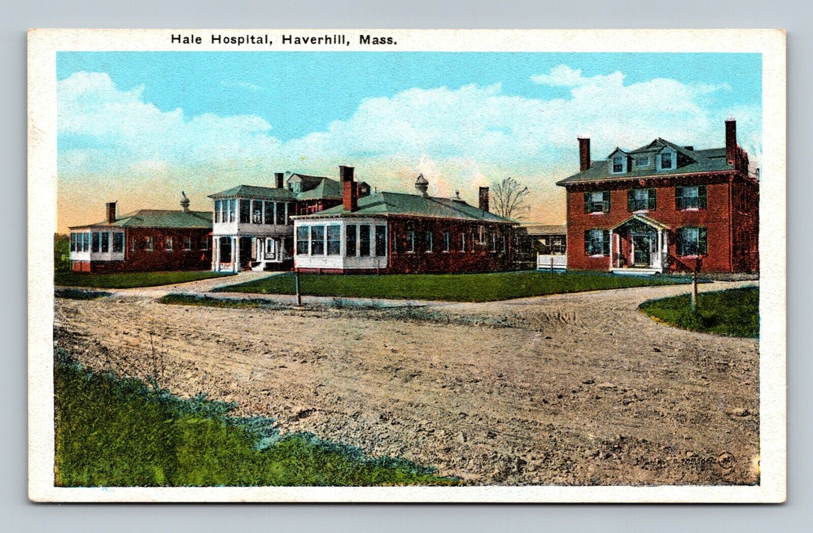 Postcard Hale Hospital Haverhill Massachusetts MA