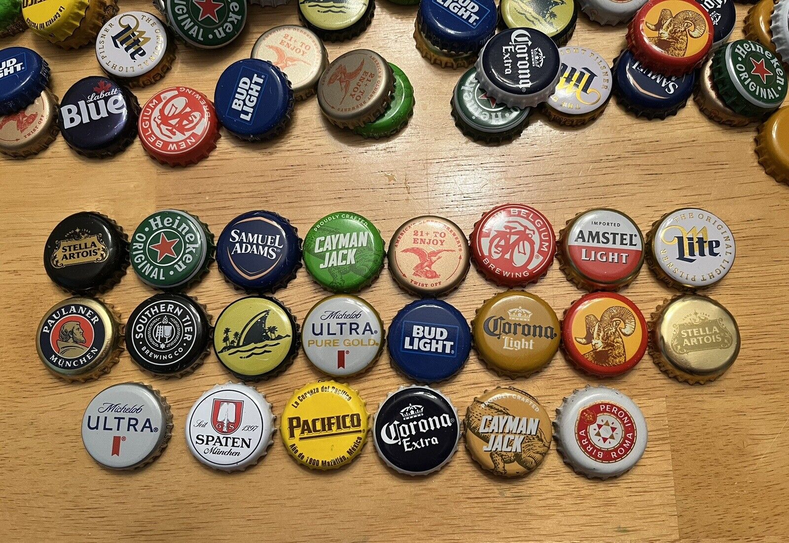 Bottle Caps Lot of 225 Mixed Assortment of Beer Caps