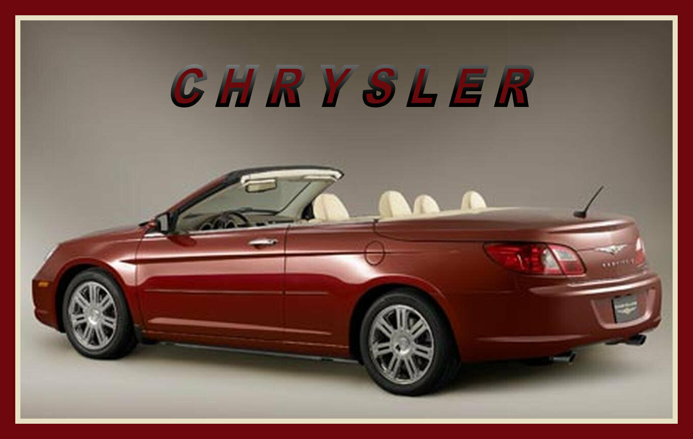 2008 Chrysler Sebring Hardtop Convertible Top Down, Refrigerator Magnet, 42 MIL