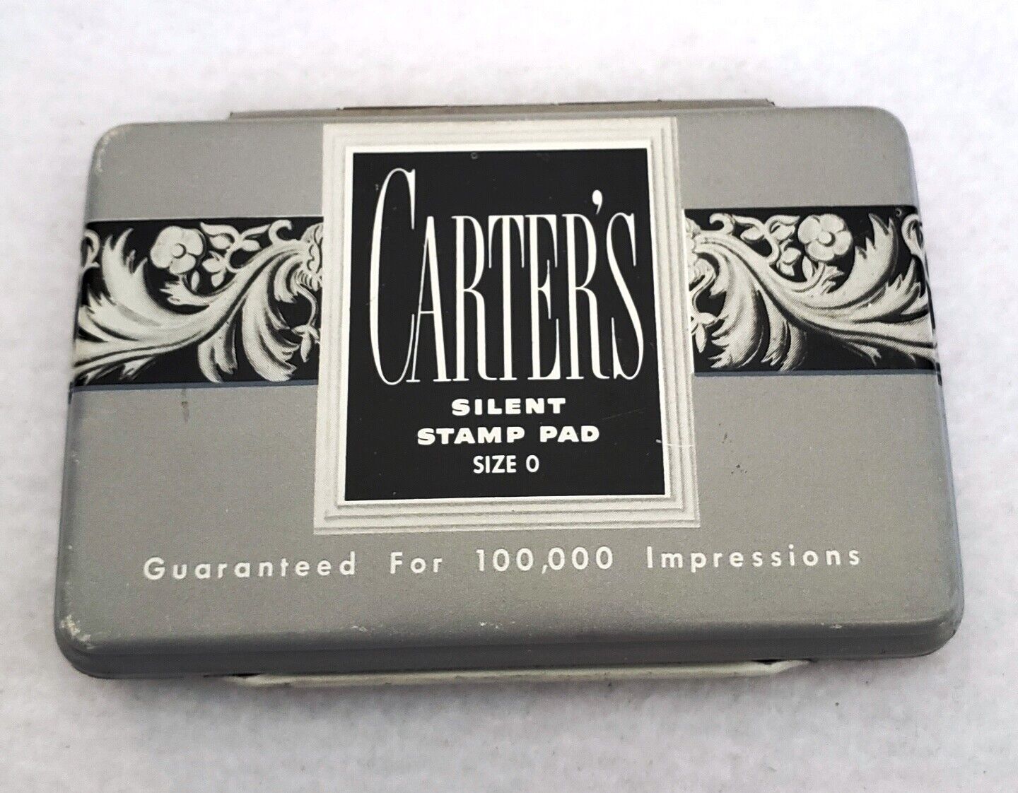 Vintage Carter\'s Silent Stamp Pad Size 0 (Black) - Excellent Condition