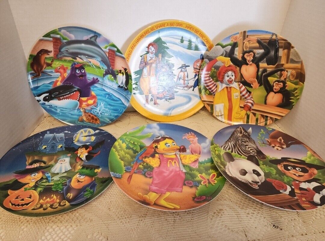 Set of 6 vintage McDonald\'s plates