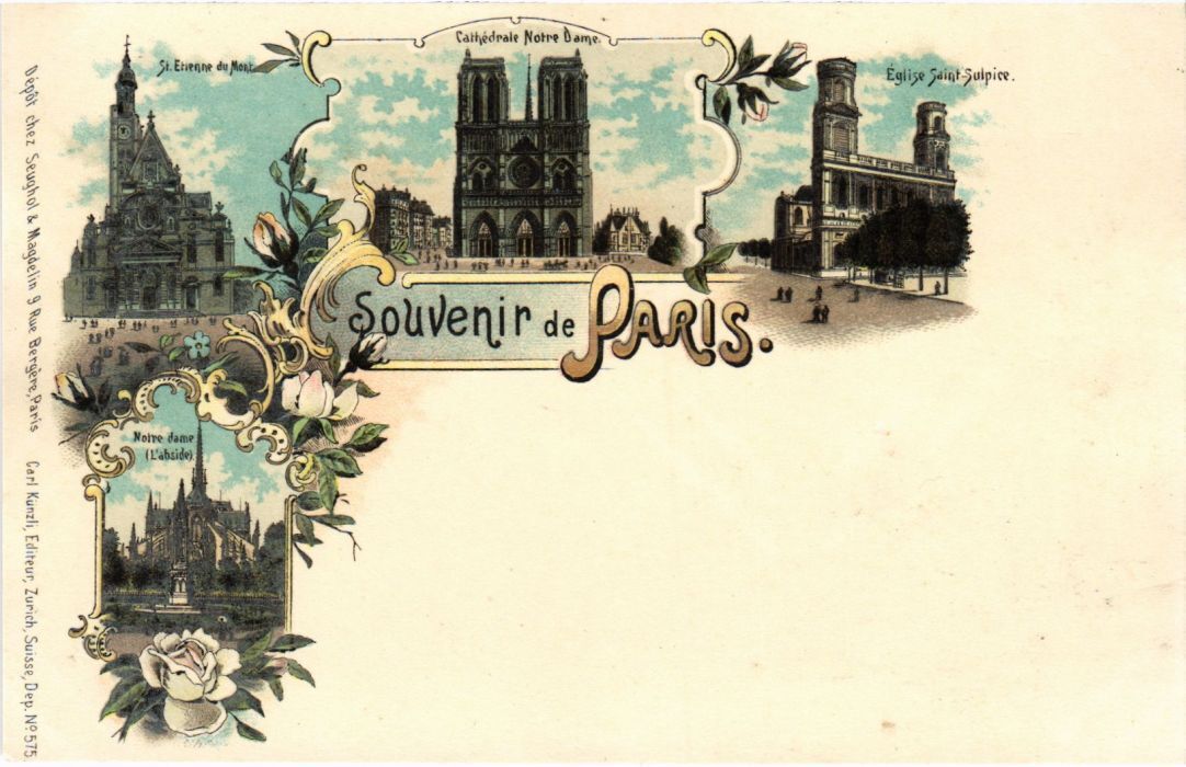 CPA Souvenir de PARIS LITHO (1243990)