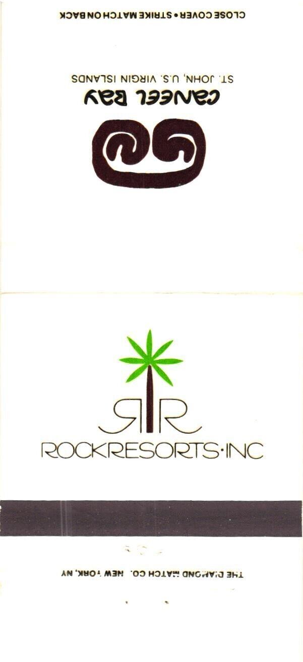 Saint John, U.S. Virgin Islands Rock Resorts Inc., Vintage Matchbook Cover