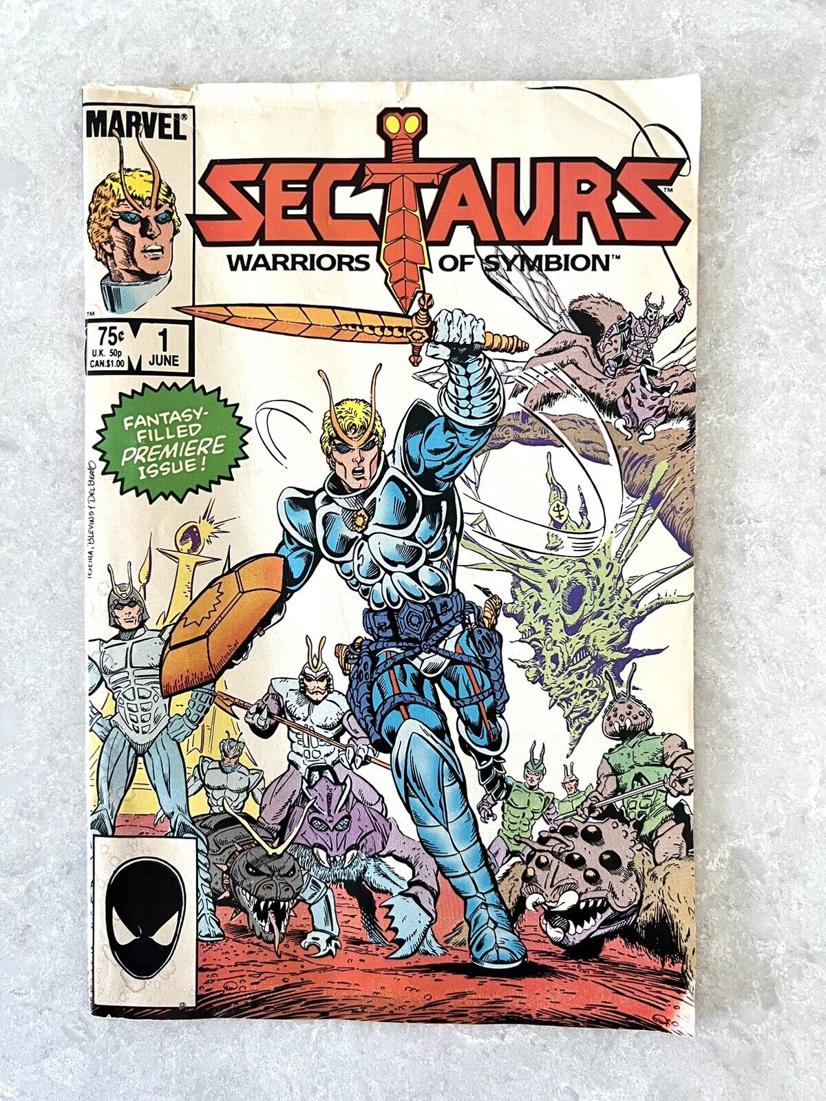 Vintage 1985 Sectaurs Warriors Of Symbion Vol.1, No.1 Comic Book Marvel Comics 