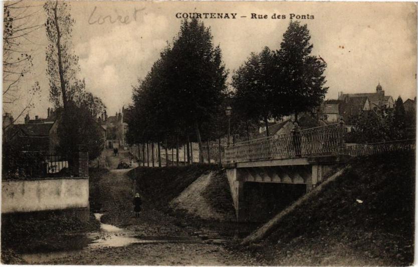 CPA COURTENAY-Rue des Ponts (264962)