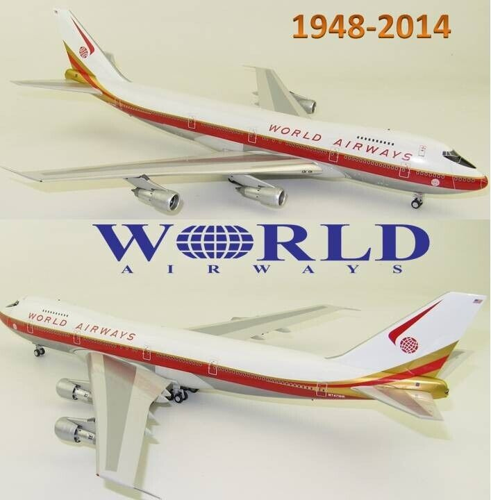 InFlight 1/200 IF742WA0120, Boeing 747-273C World Airways 