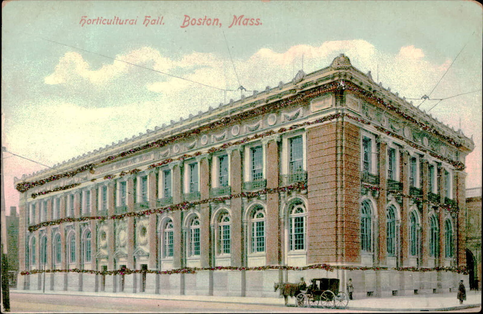 Postcard: Horticultural Hall. Boston, Mass. 14
