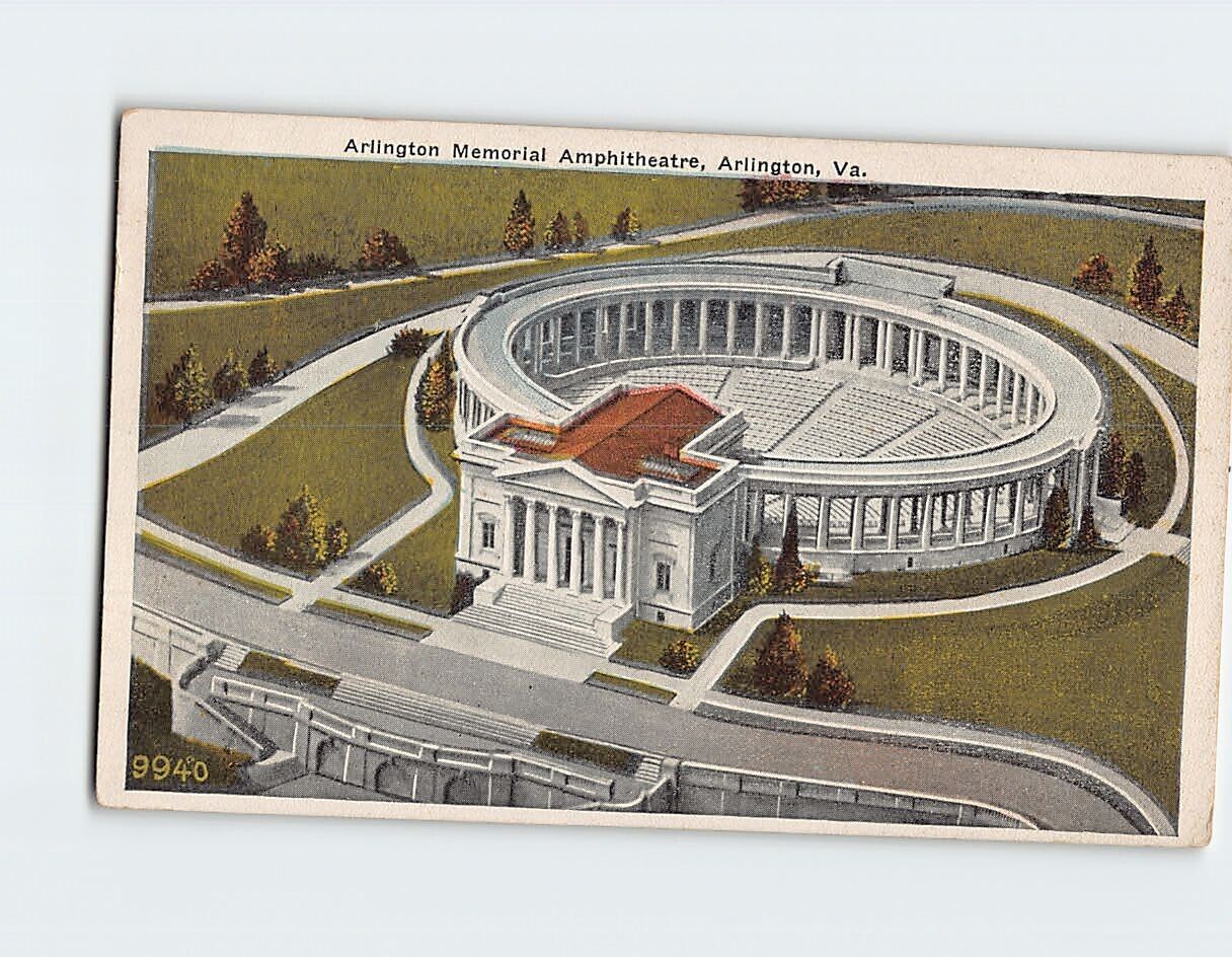 Postcard Arlington Memorial Amphitheatre Arlington Virginia USA