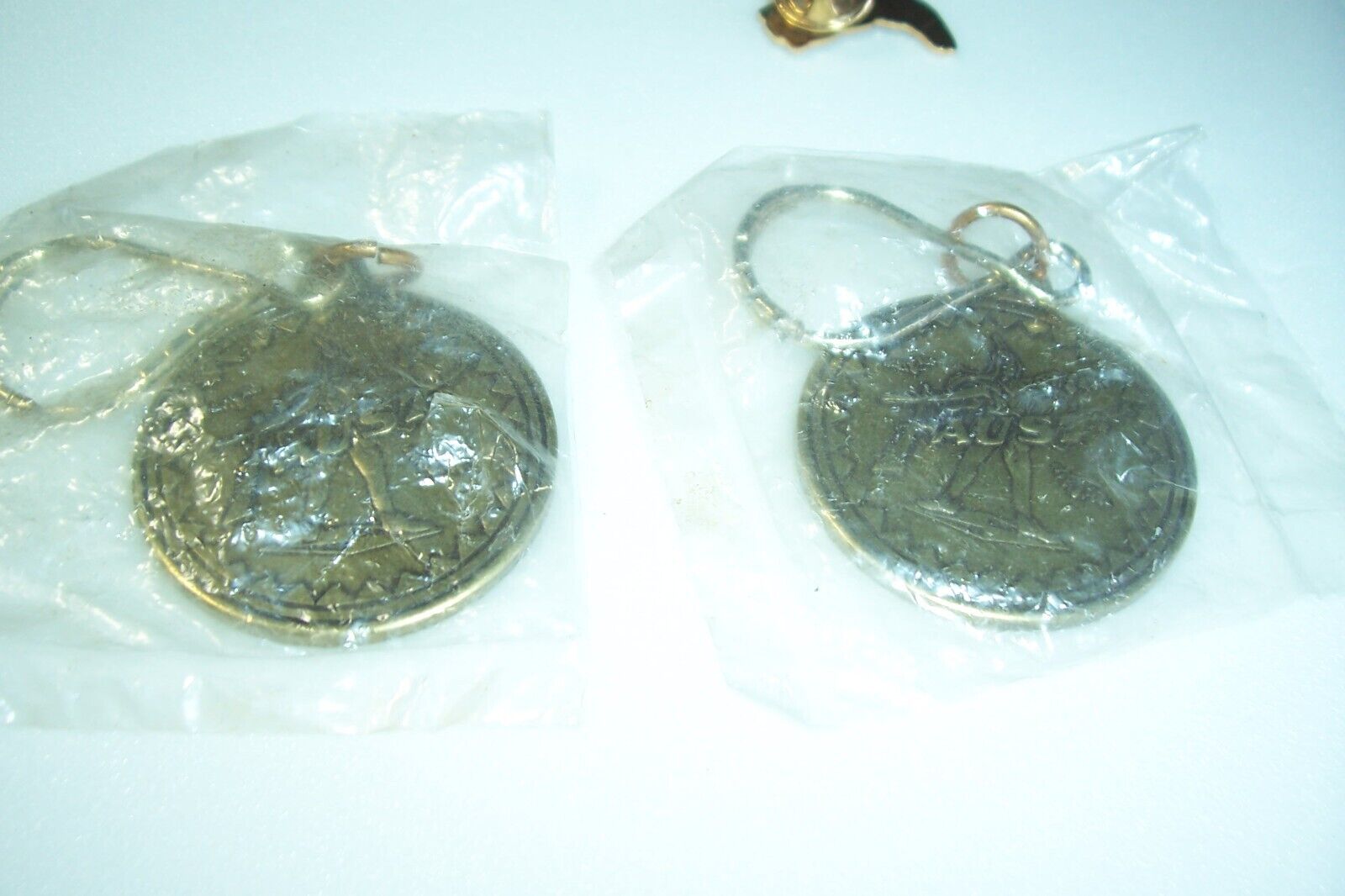 2 Anheuser Busch Faust Beer Key Chains NIP