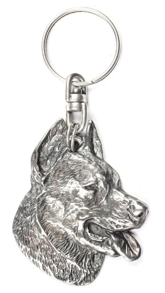 Berger De Beauce, Beauceron - Silver Plated Dog Pendant, Handbag Decoration