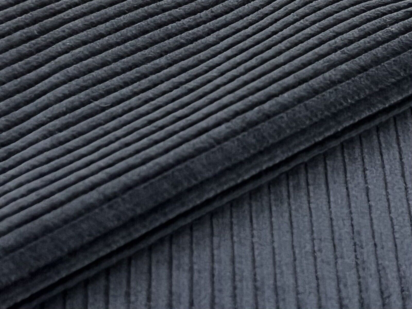 Schumacher Soft Ribbed Upholstery Fabric- Classic Corduroy Indigo 3.50 yds 67285