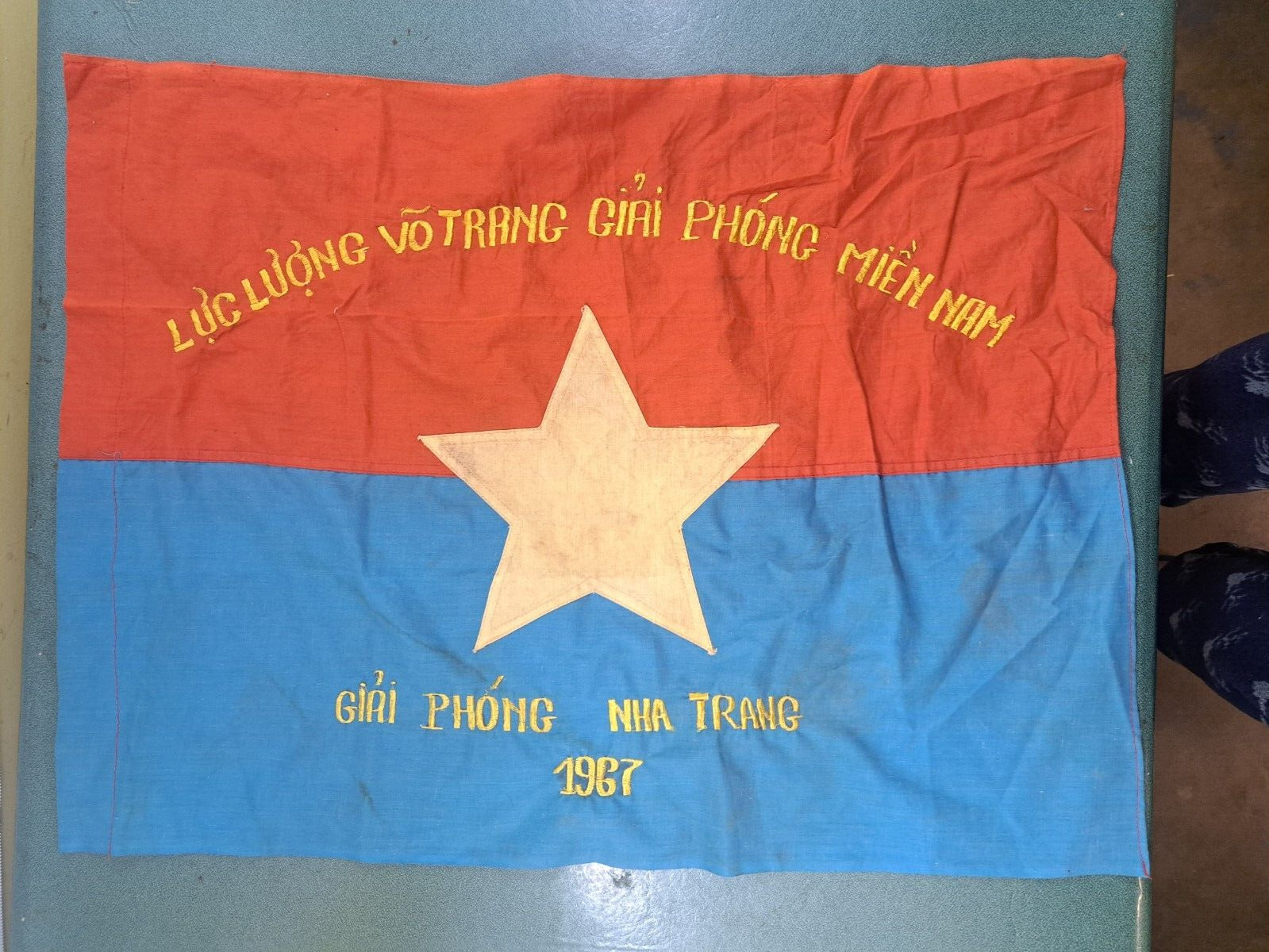 Vietnam Battle War Flag Cong Viet South Tet Vietnamese Liberation Republic 1967