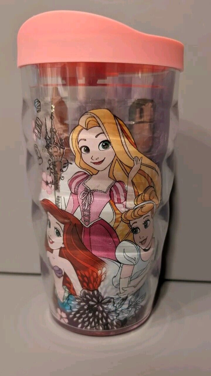 Tervis Tumbler Cup Pink Disney Princesses Cinderella Ariel Rapunzel Mulan Moana