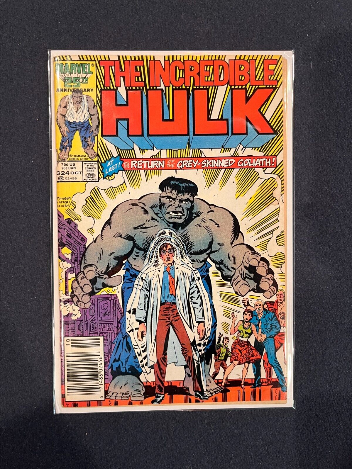 Incredible Hulk #324 (Marvel 1986) -Return of grey hulk *Combined Shipping*