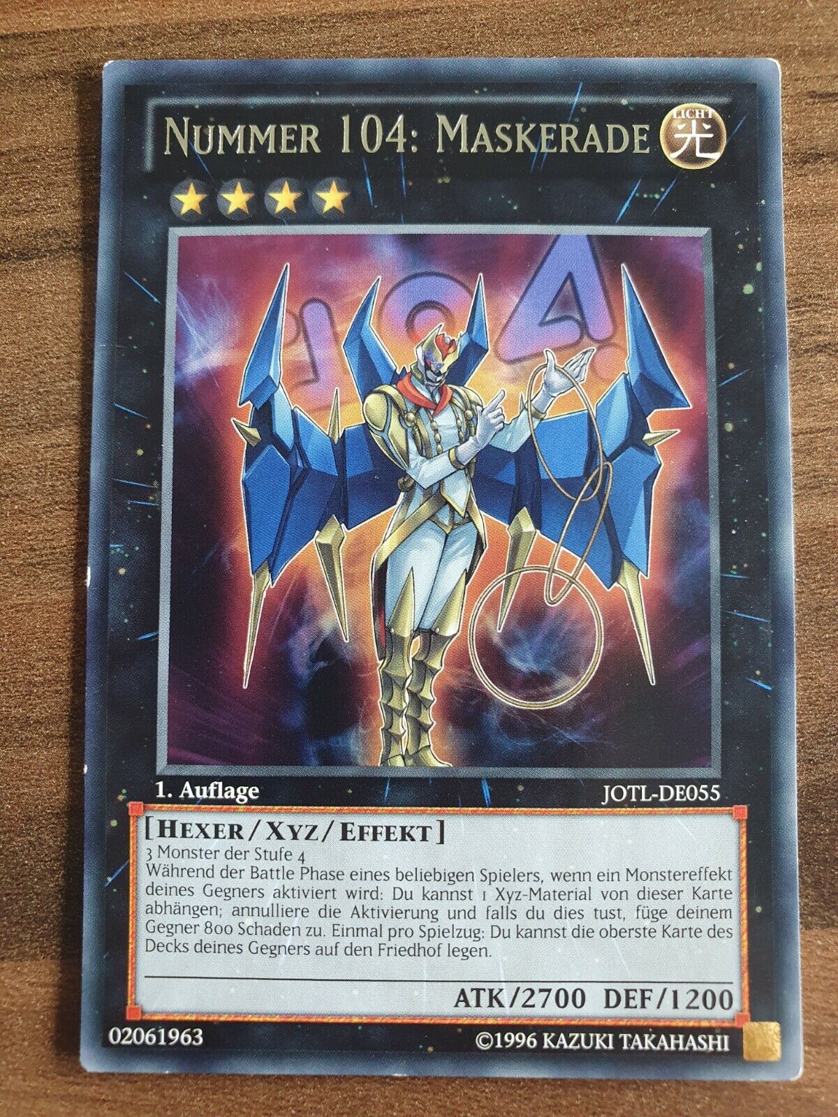 Yu-Gi-Oh JOTL-DE055 Number 104 Masquerade Rare NM 1st Edition