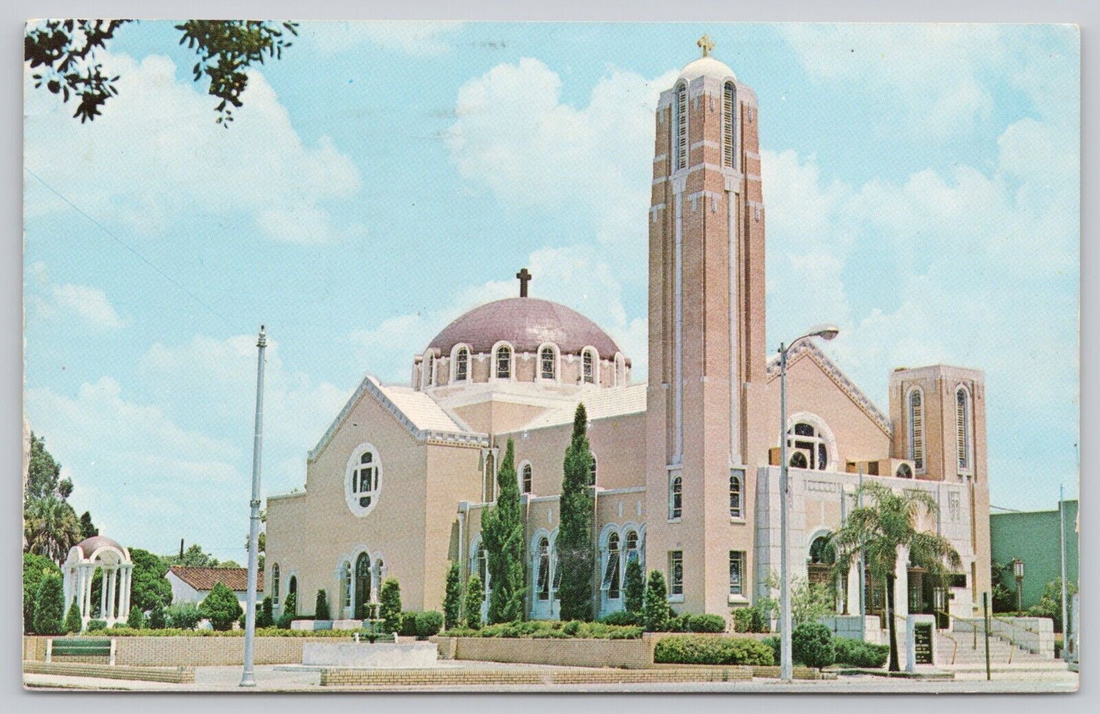 Postcard St Nicholas Greek Orthodox Church Tarpon Springs FL
