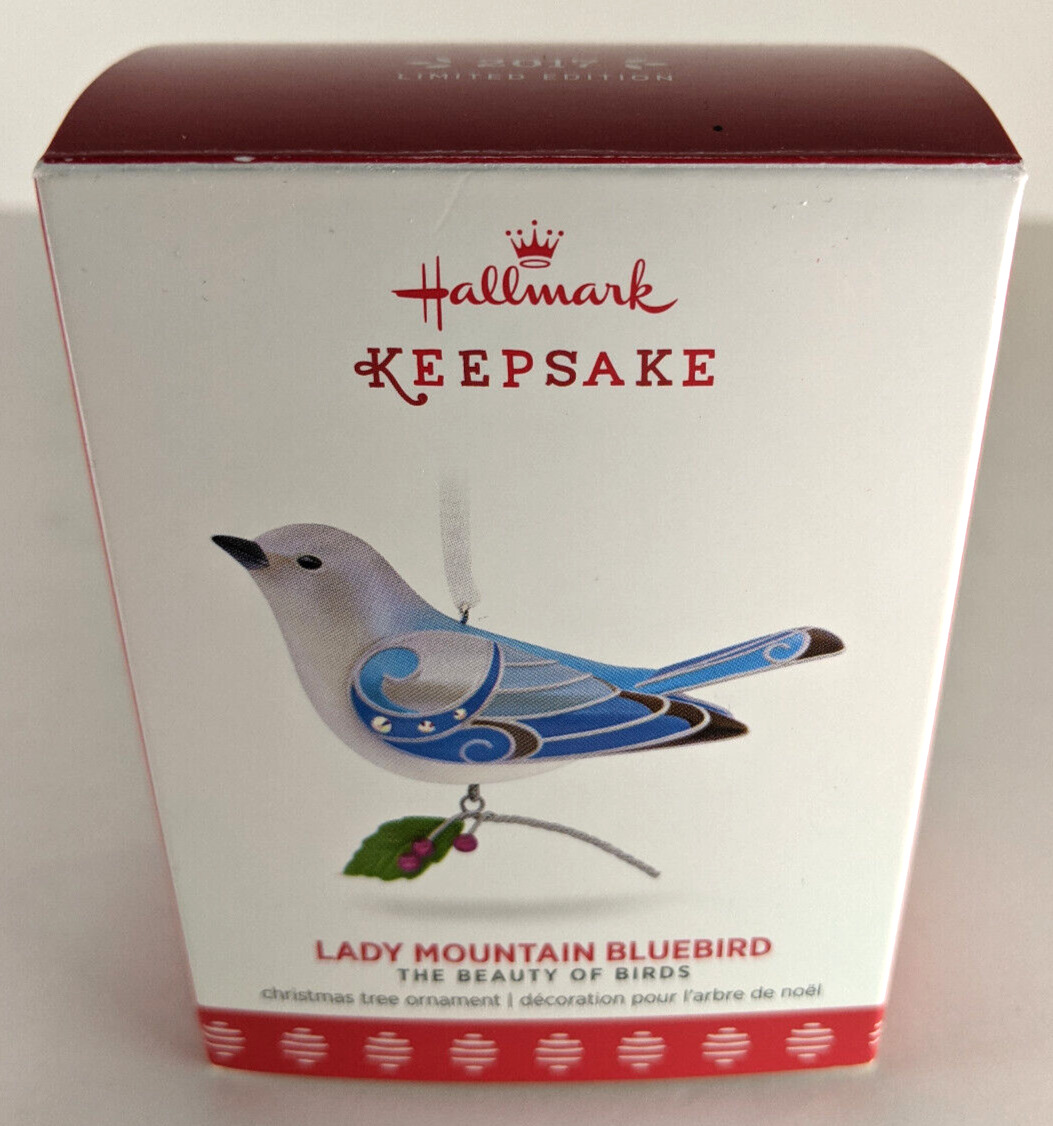 Hallmark Keepsake 2017 Lady Mountain Bluebird Ornament Beauty of Birds