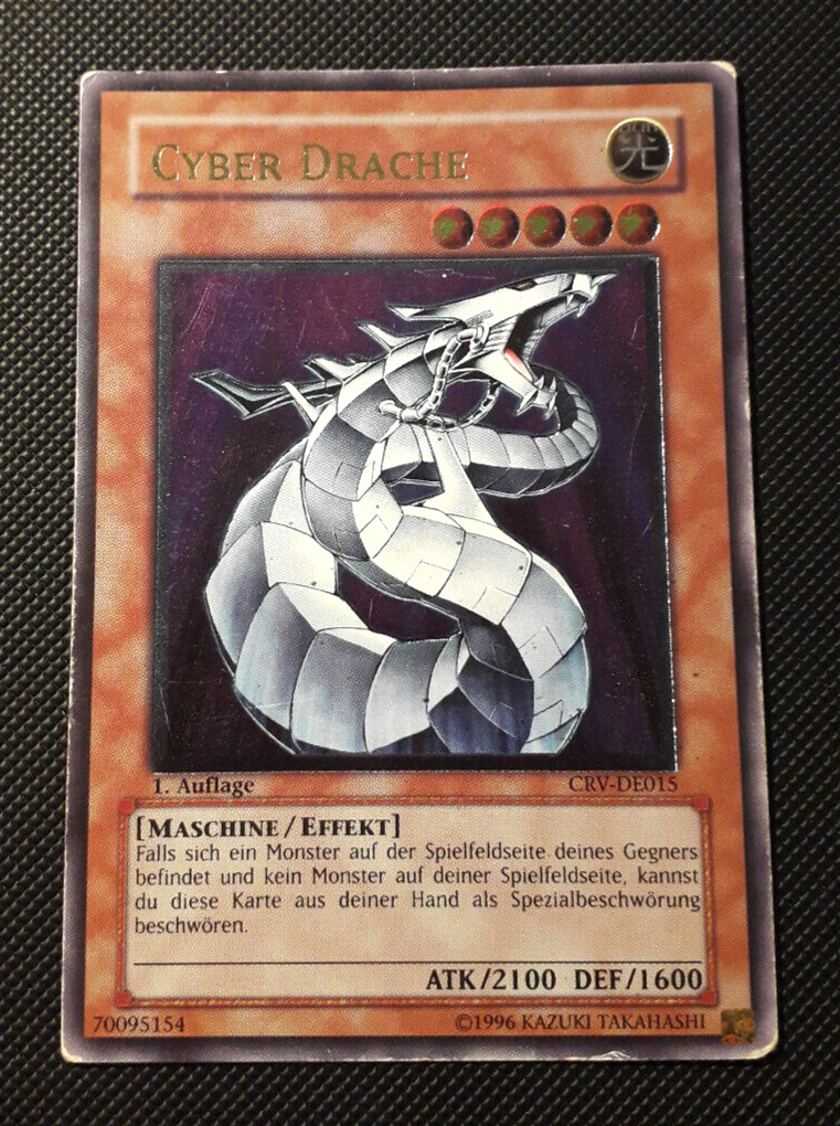 Yu-Gi-Oh Cyber Dragon, CRV-DE015, Ultimate Rare, 1. Edition, German, GD-LP