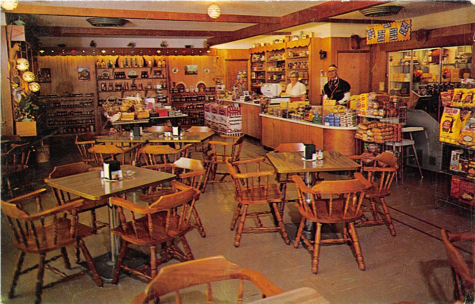 Orrville ohio 1960s Postcard Interior View Of Alpine Alpa Restaurant