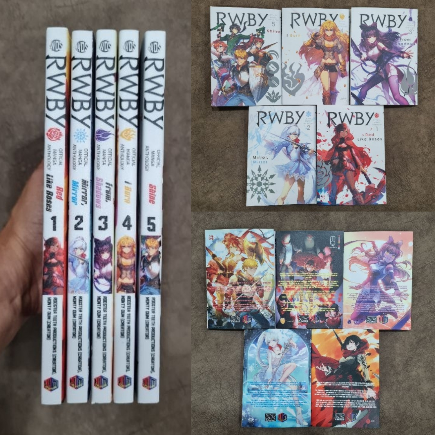 RWBY Official Manga Anthology NEW Volume 1-5 (END) English Version comic book