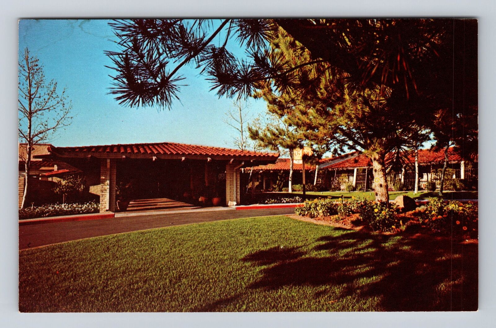 Rancho Bernardo CA-California, Entrance To The Inn, Advertise, Vintage Postcard