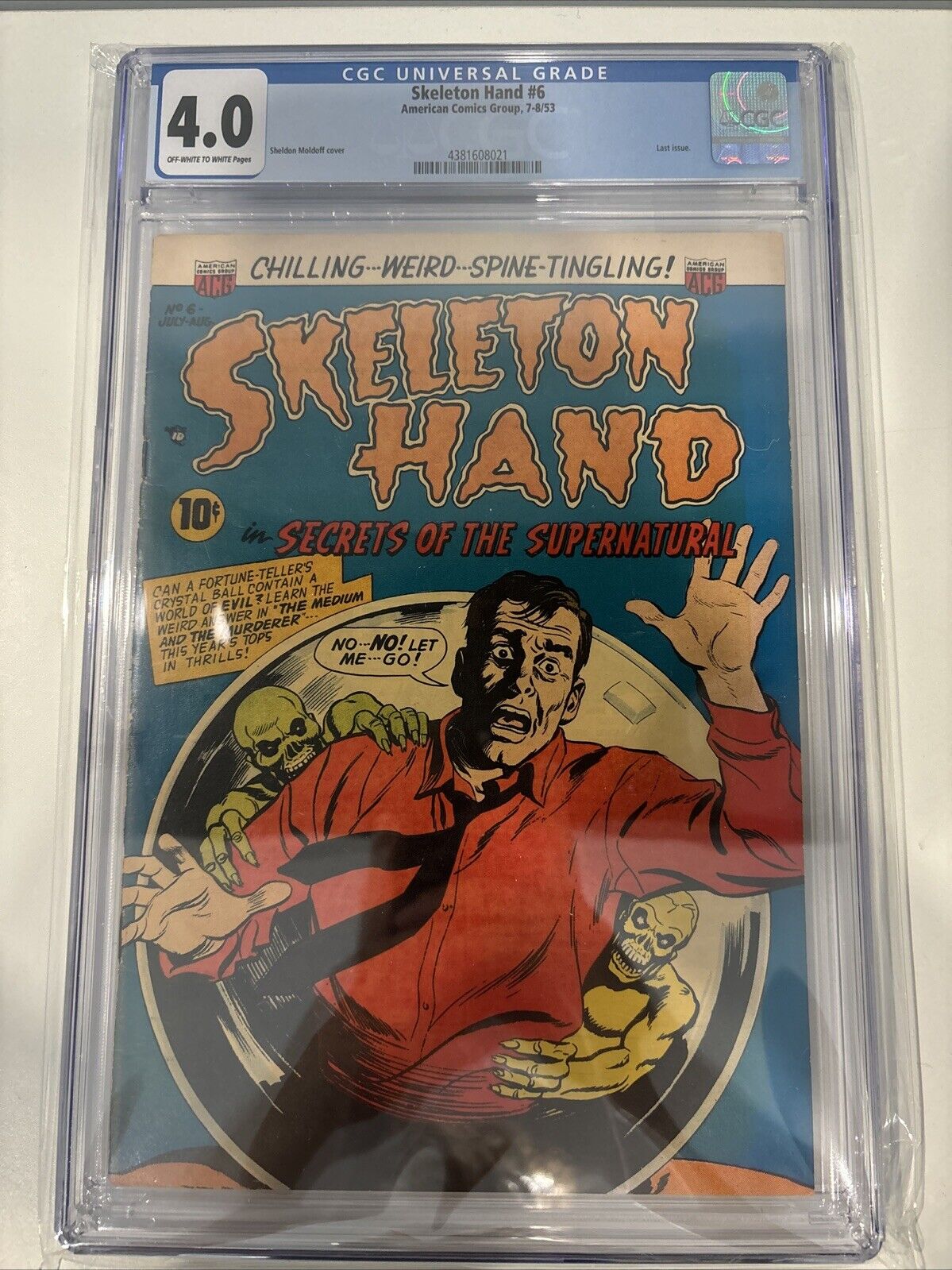 SKELETON HAND #6 CGC 4.0 RARE SHELDON MOLDOFF 1953