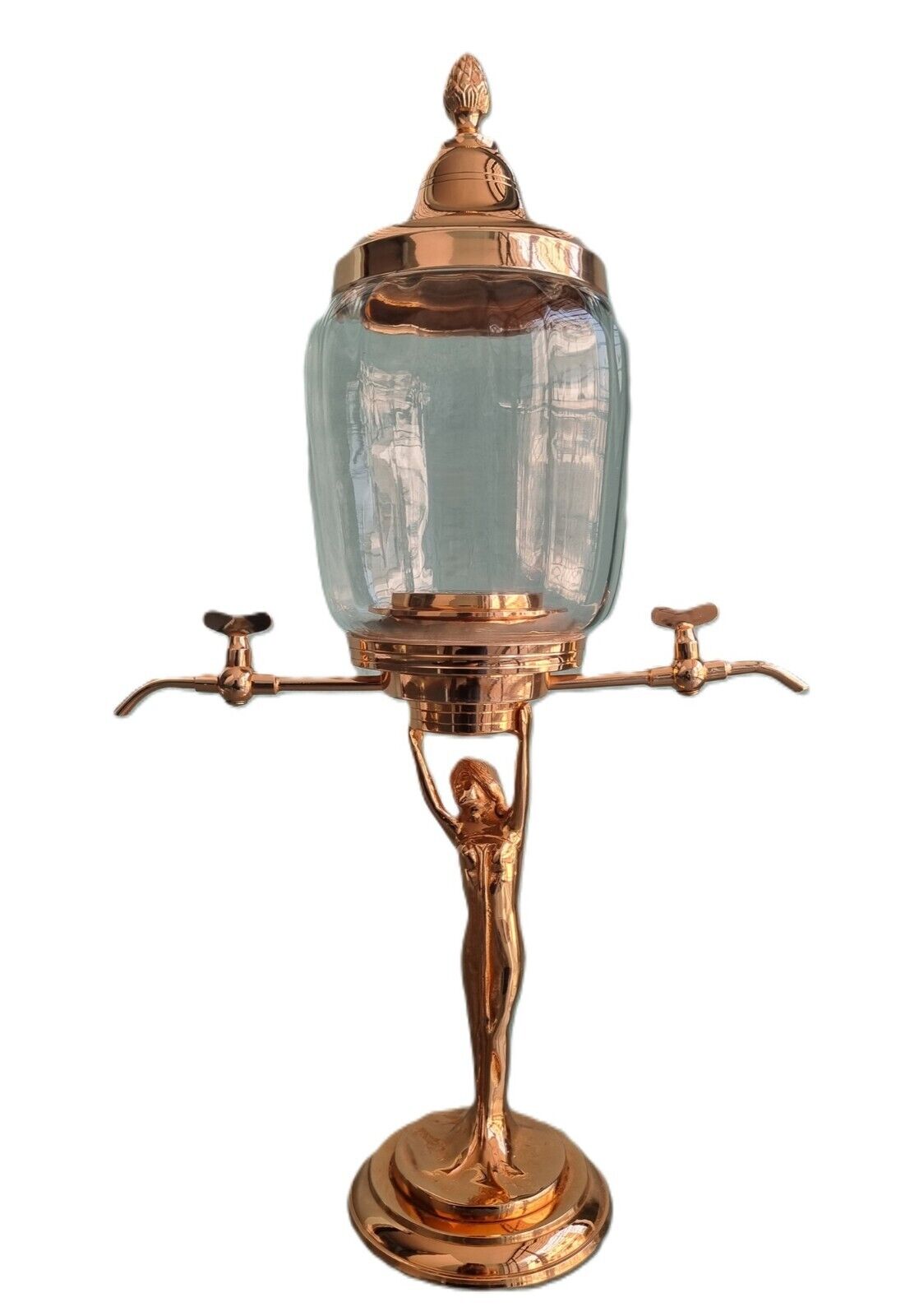 Absinthe Fountain lady 2 spouts Copper